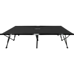 MAISON EXCLUSIVE - Chaise longue pliable 2 places noir acier