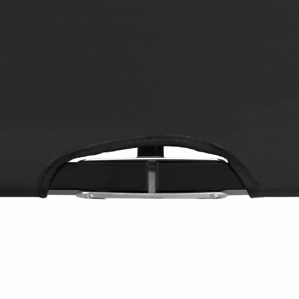 MAISON EXCLUSIVE - Chaise longue pliable 2 places noir acier