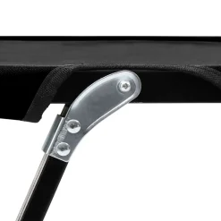 MAISON EXCLUSIVE - Chaise longue pliable 2 places noir acier