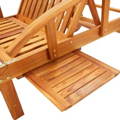 MAISON EXCLUSIVE - Chaise longue de jardin avec coussin bois d'acacia solide
