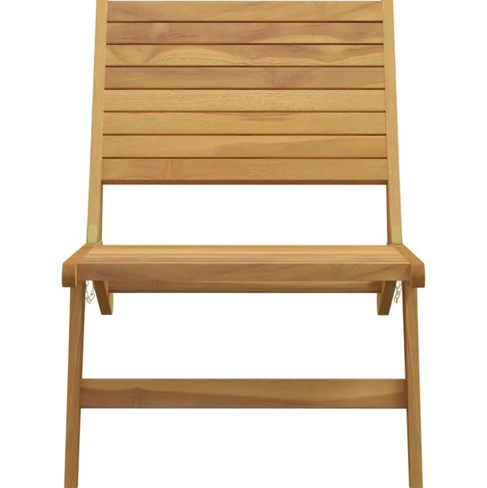 MAISON EXCLUSIVE - Chaise de jardin avec repose-pieds bois de teck solide