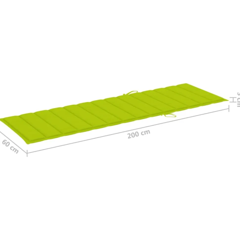 MAISON EXCLUSIVE - Chaise longue de jardin avec coussin bambou