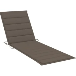 MAISON EXCLUSIVE - Chaise longue avec coussin taupe bois de pin imprégné