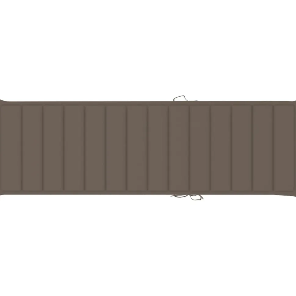 MAISON EXCLUSIVE - Chaise longue avec coussin taupe bois de pin imprégné