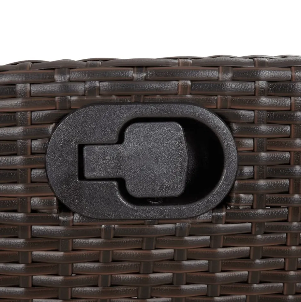 MAISON EXCLUSIVE - Chaise inclinable de jardin avec coussins marron résine tressée