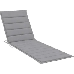 MAISON EXCLUSIVE - Chaise longue de jardin avec table et coussin bois d'acacia