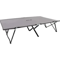 MAISON EXCLUSIVE - Chaise longue pliable 2 places gris acier