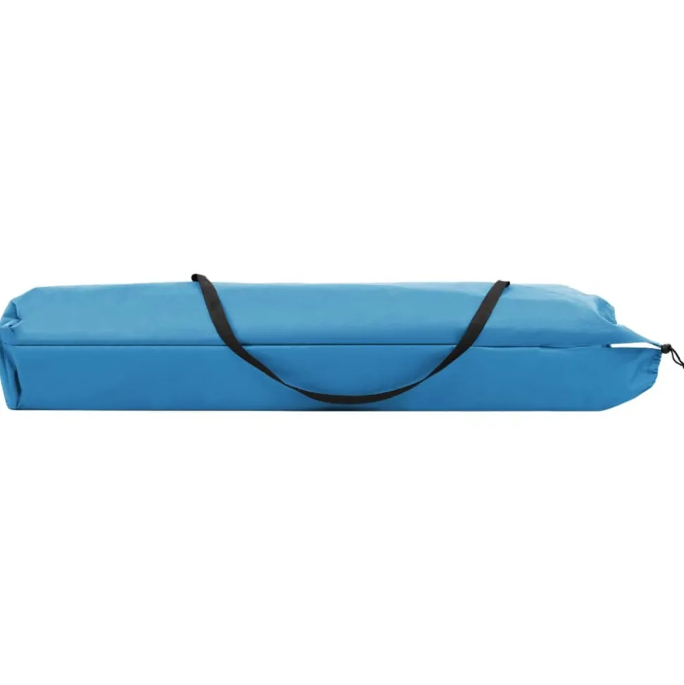 MAISON EXCLUSIVE - Chaise longue pliable 2 places bleu acier