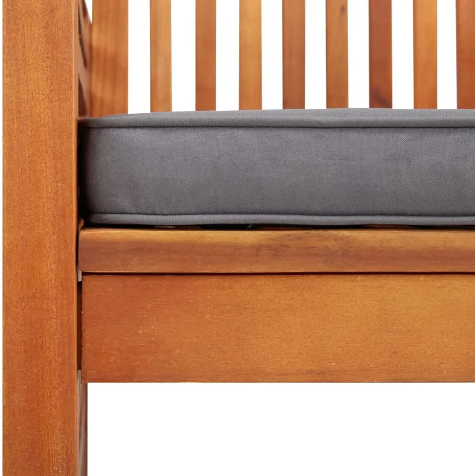 MAISON EXCLUSIVE - Chaise à dîner de jardin avec coussin bois d'acacia massif