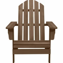 MAISON EXCLUSIVE - Chaise de jardin adirondack avec table bois de sapin marron