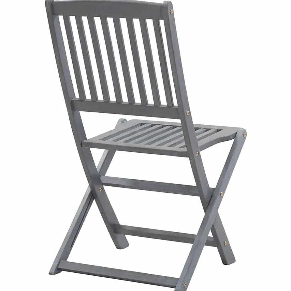 MAISON EXCLUSIVE - Chaises pliables d'extérieur lot de 6 et coussins bois d'acacia