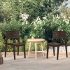 MAISON EXCLUSIVE - Chaises de jardin lot de 2 moka polypropylène