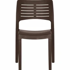 MAISON EXCLUSIVE - Chaises de jardin lot de 2 moka polypropylène