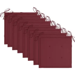 MAISON EXCLUSIVE - Chaises de jardin empilables avec coussins lot de 8 teck solide