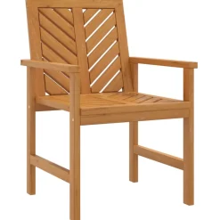 MAISON EXCLUSIVE - Chaises à manger de jardin lot de 2 bois massif d'acacia