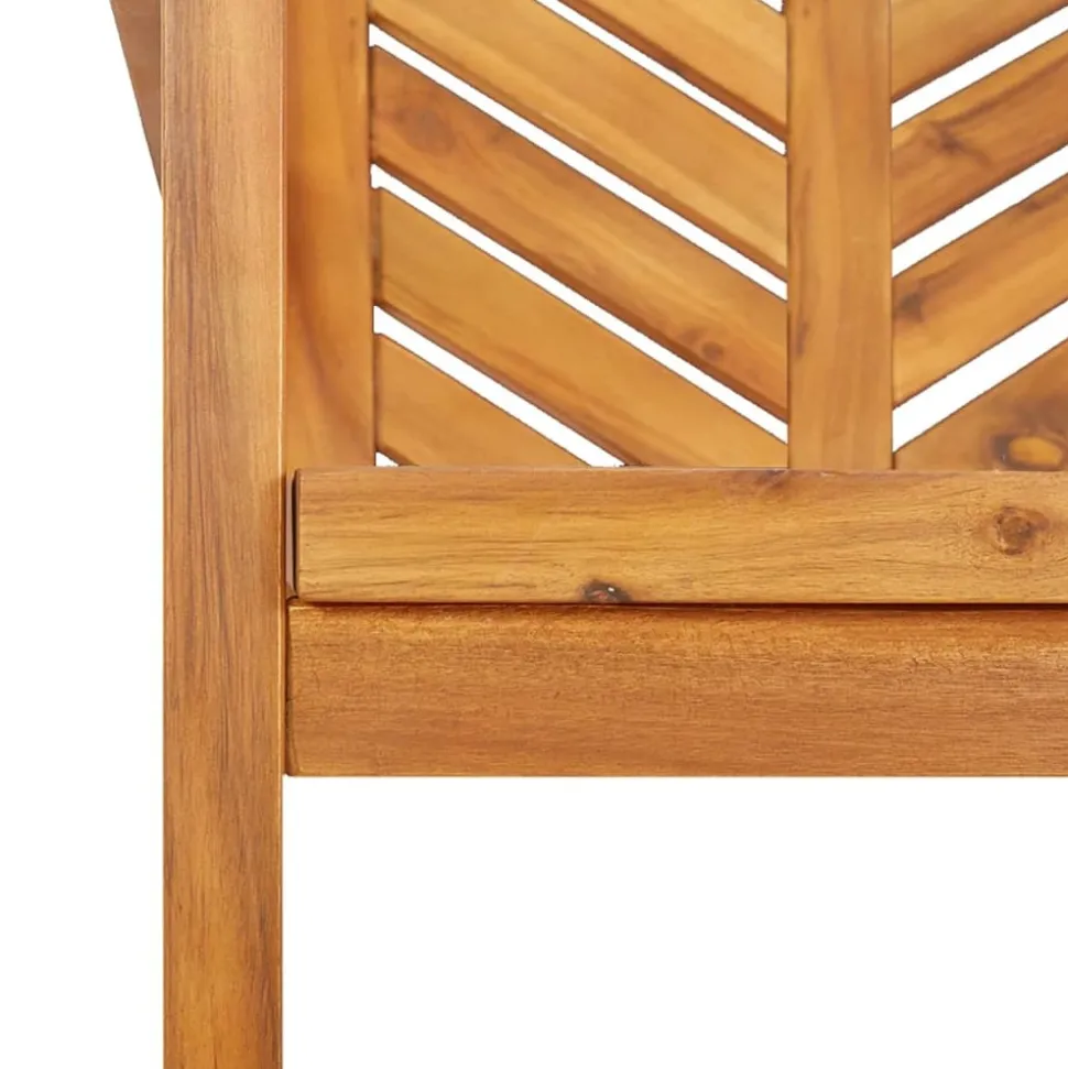 MAISON EXCLUSIVE - Chaises à manger de jardin lot de 2 bois massif d'acacia