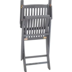 MAISON EXCLUSIVE - Chaises pliables d'extérieur lot de 8 et coussins bois d'acacia