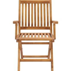 MAISON EXCLUSIVE - Chaises pliables de jardin avec coussins lot de 4 teck solide