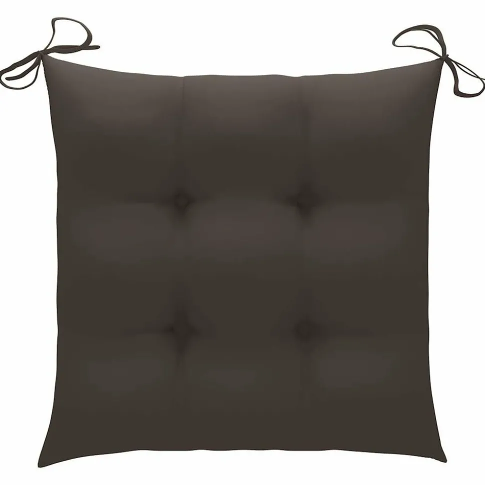 MAISON EXCLUSIVE - Chaises de jardin empilables avec coussins lot de 6 teck solide