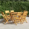 MAISON EXCLUSIVE - Chaises de jardin pliantes lot de 6 55x61x90cm bois massif teck