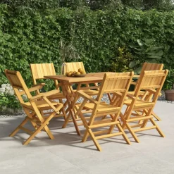 MAISON EXCLUSIVE - Chaises de jardin pliantes lot de 6 55x61x90cm bois massif teck