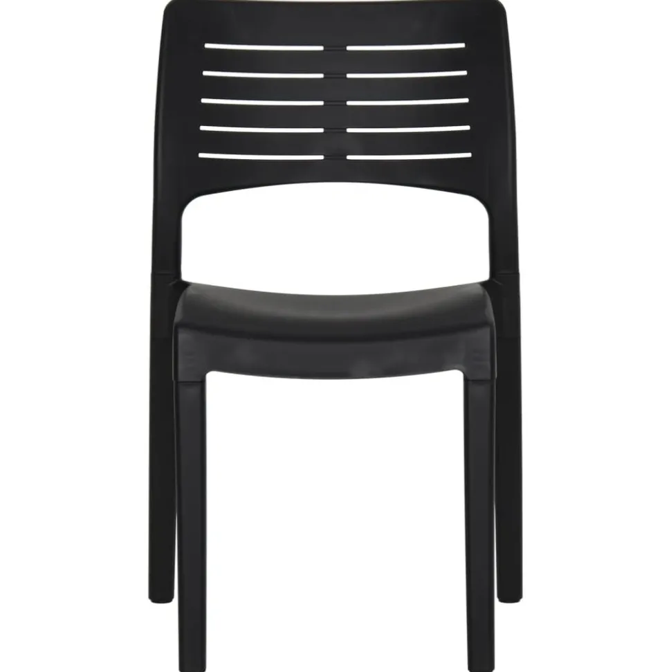 MAISON EXCLUSIVE - Chaises de jardin lot de 2 anthracite polypropylène
