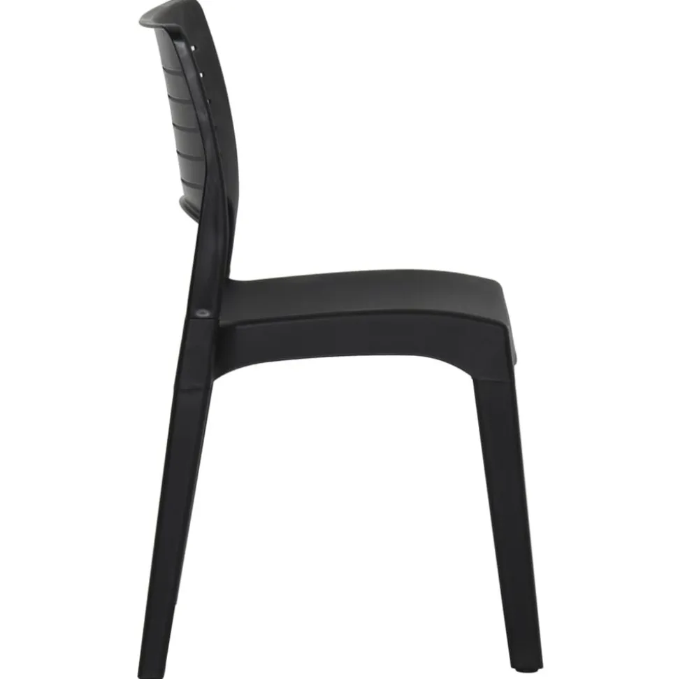 MAISON EXCLUSIVE - Chaises de jardin lot de 2 anthracite polypropylène