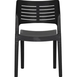 MAISON EXCLUSIVE - Chaises de jardin lot de 2 anthracite polypropylène