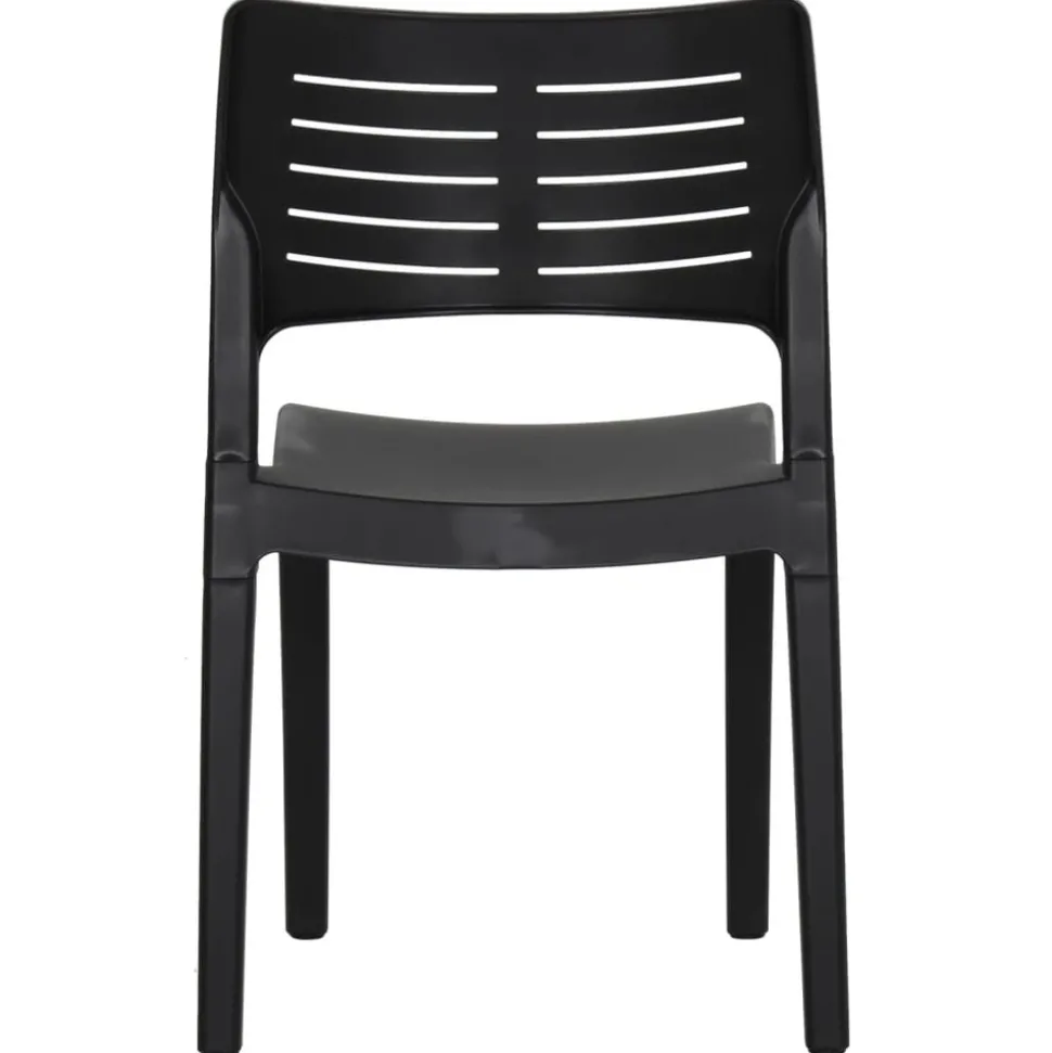 MAISON EXCLUSIVE - Chaises de jardin lot de 2 anthracite polypropylène
