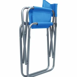 MAISON EXCLUSIVE - Chaises de metteur en scène lot de 2 acier bleu