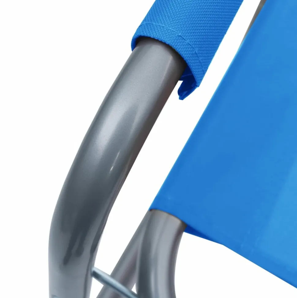 MAISON EXCLUSIVE - Chaises de metteur en scène lot de 2 acier bleu