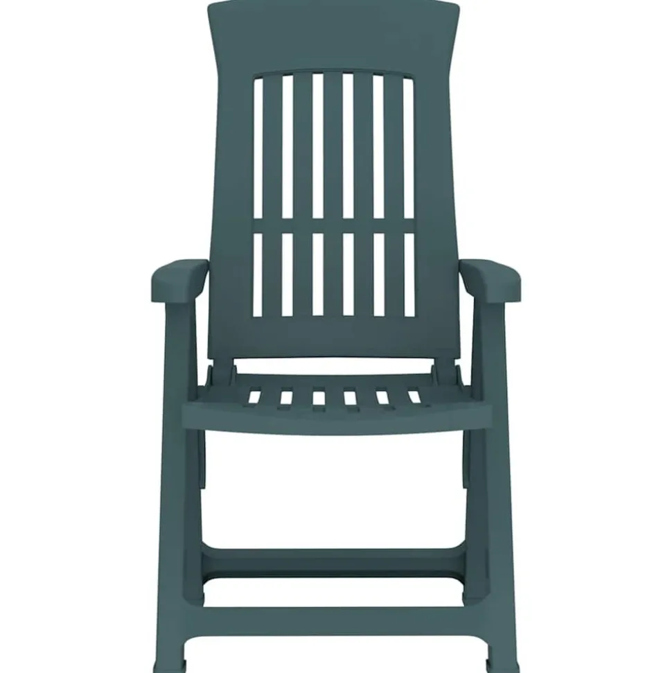 MAISON EXCLUSIVE - Chaises inclinables de jardin lot de 2 vert pp