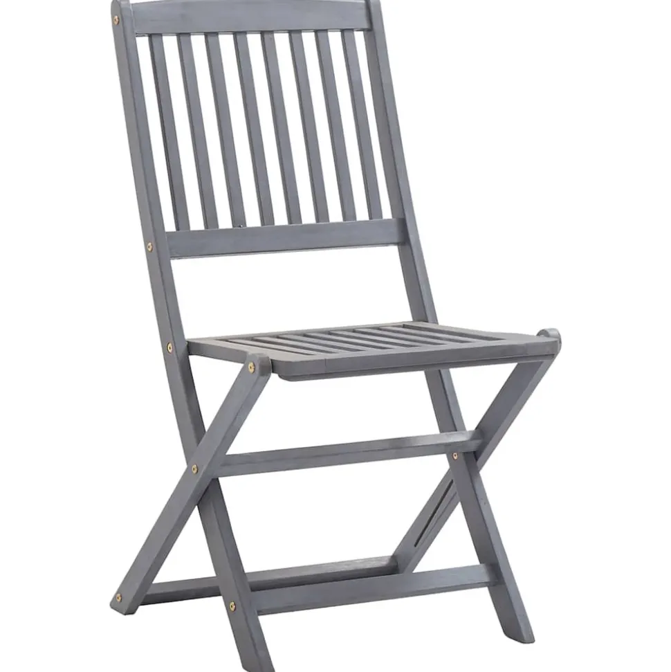 MAISON EXCLUSIVE - Chaises pliables d'extérieur lot de 6 et coussins bois d'acacia