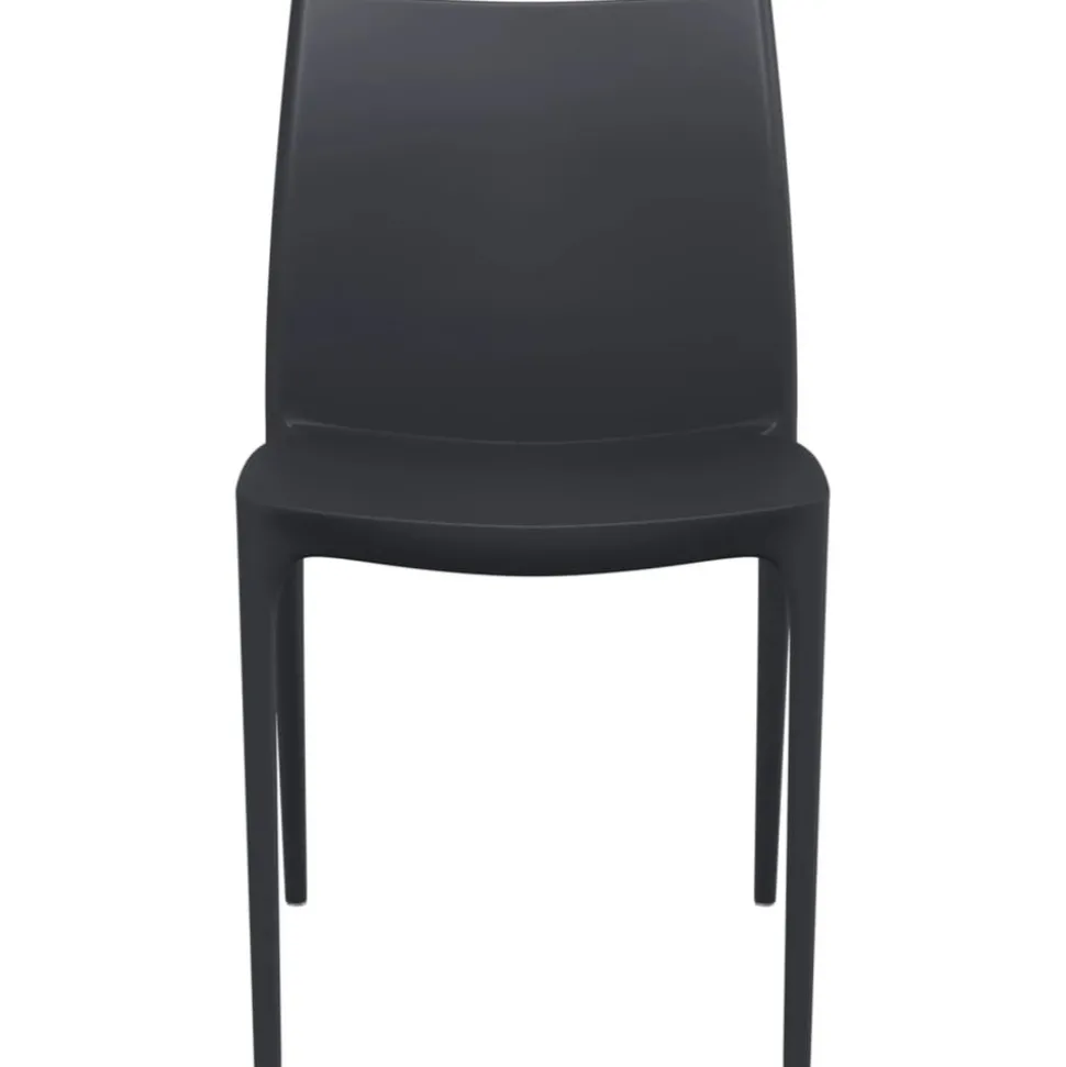 MAISON EXCLUSIVE - Chaises de jardin lot de 2 anthracite 50x46x80 cm polypropylène