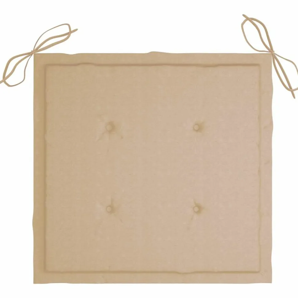 MAISON EXCLUSIVE - Chaises de jardin empilables avec coussins lot de 4 teck solide