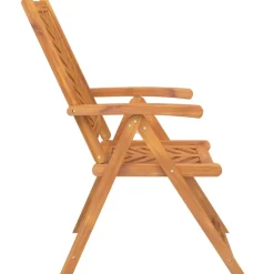 MAISON EXCLUSIVE - Chaises de jardin inclinables lot de 2 bois massif d'acacia