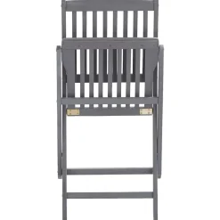 MAISON EXCLUSIVE - Chaises pliables d'extérieur lot de 6 et coussins bois d'acacia