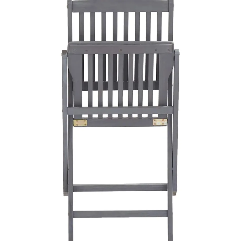 MAISON EXCLUSIVE - Chaises pliables d'extérieur lot de 6 et coussins bois d'acacia