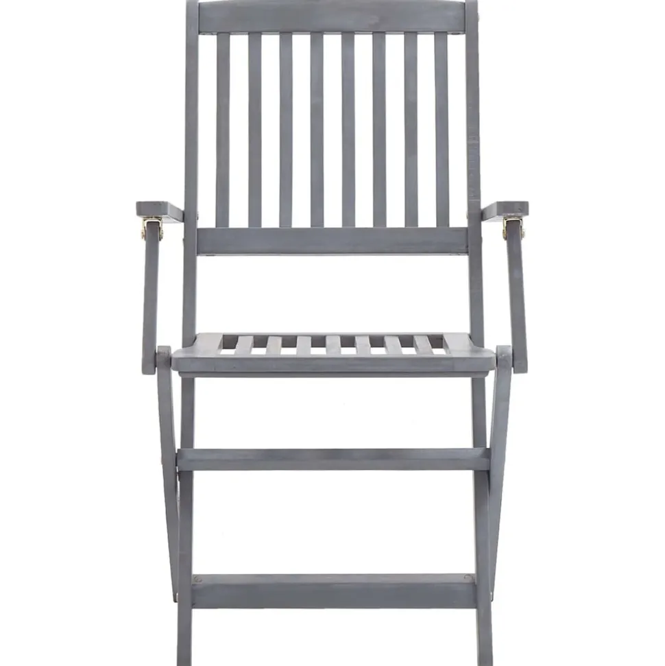 MAISON EXCLUSIVE - Chaises pliables d'extérieur lot de 4 et coussins bois d'acacia