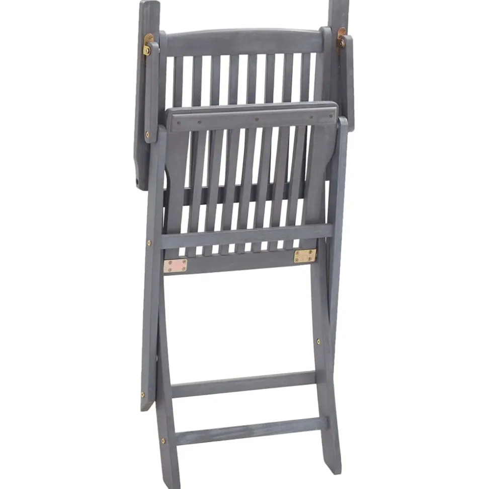 MAISON EXCLUSIVE - Chaises pliables d'extérieur lot de 4 et coussins bois d'acacia