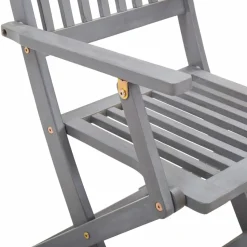MAISON EXCLUSIVE - Chaises pliables d'extérieur lot de 4 et coussins bois d'acacia