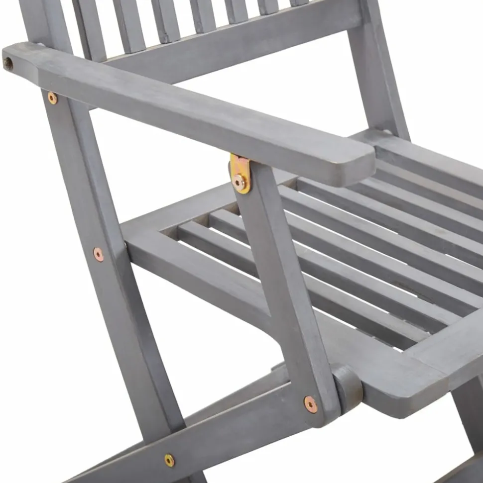 MAISON EXCLUSIVE - Chaises pliables d'extérieur lot de 4 et coussins bois d'acacia