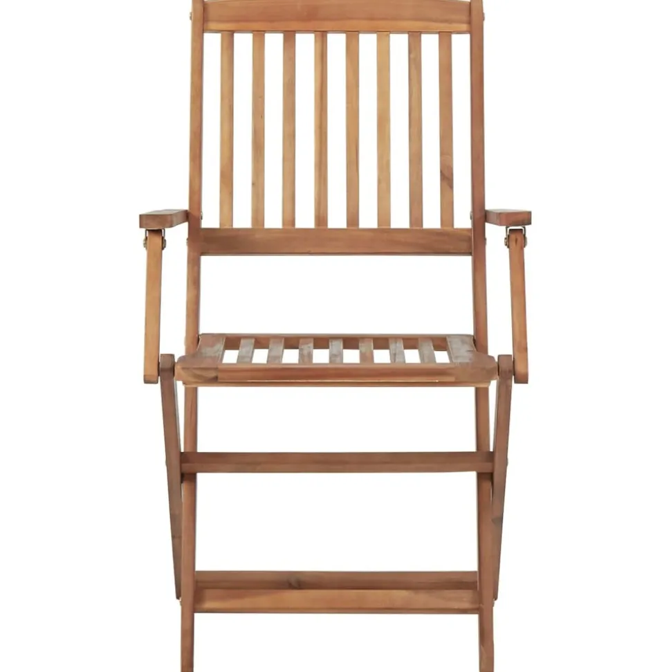 MAISON EXCLUSIVE - Chaises pliables d'extérieur lot de 2 bois d'acacia solide