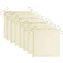 MAISON EXCLUSIVE - Chaises de jardin empilables avec coussins lot de 8 teck solide