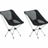 MAISON EXCLUSIVE - Chaises de camping pliables et sac lot de 2 aluminium
