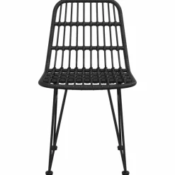 MAISON EXCLUSIVE - Chaises de jardin lot de 2 noir 48x62x84 cm résine tressée