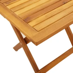 MAISON EXCLUSIVE - Chaises longues et table bleu foncé bois d'acacia solide tissu