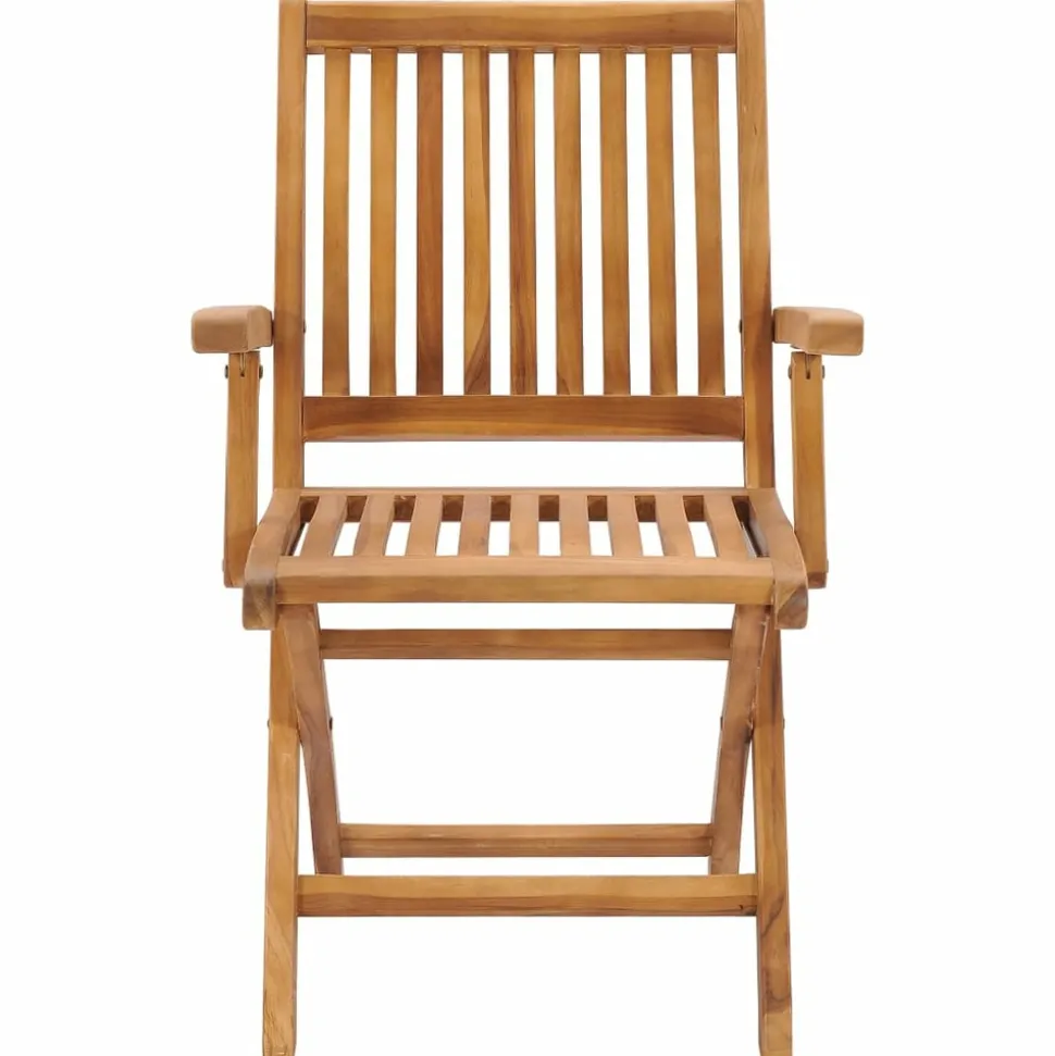 MAISON EXCLUSIVE - Chaises de jardin pliables lot de 2 bois de teck massif