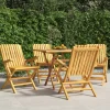 MAISON EXCLUSIVE - Chaises de jardin pliantes lot de 4 61x67x90cm bois massif teck