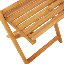 MAISON EXCLUSIVE - Chaises pliables de jardin 4 pcs gris bois d'acacia massif